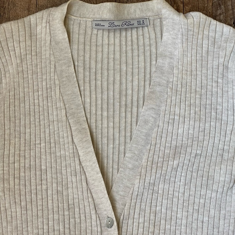 Zara Stretch Rib Knit Sweater - Picture 3 of 4